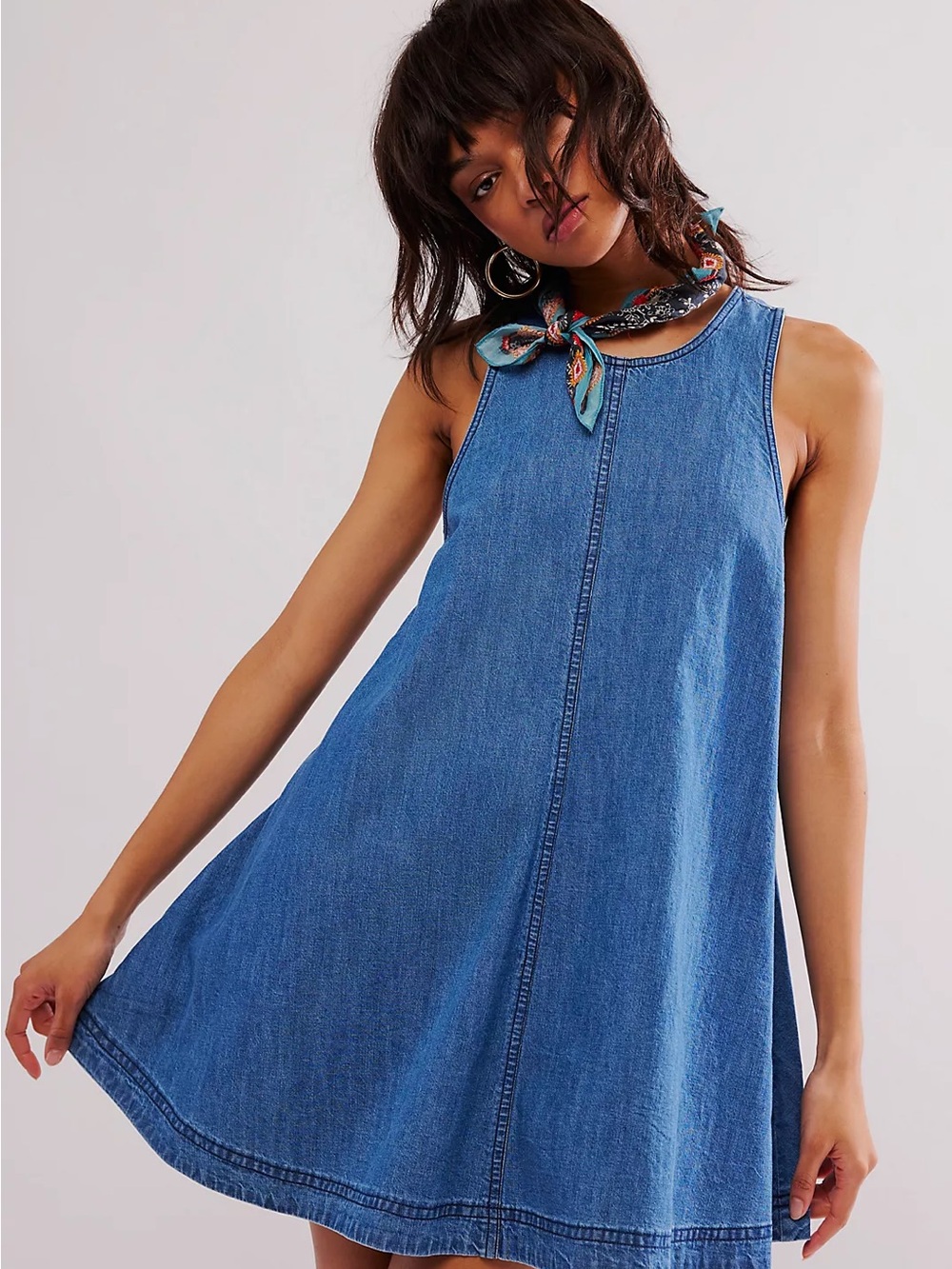 Free People Susie Denim Mini Dress